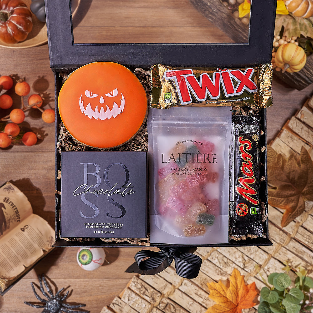 Sweet & Sour Halloween Gift Box, halloween gift, halloween, candy gift, candy, cookie gift, cookie, Connecticut delivery