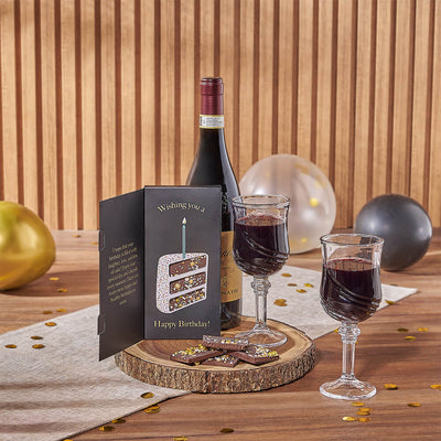 The Marvelous Birthday Gift Set, wine gift, wine, birthday gift, birthday, chocolate gift, chocolate, Connecticut delivery