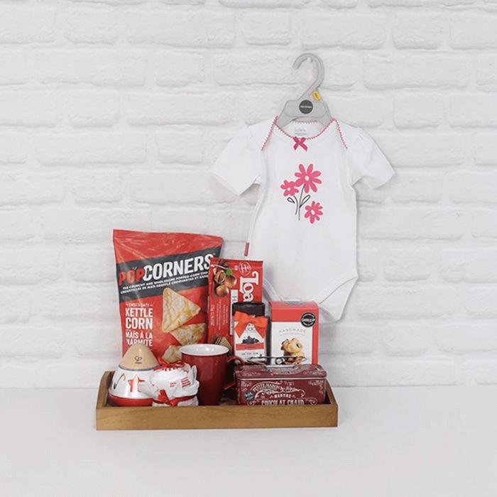 The New Parents Snack Platter from Connecticut Baskets - Baby Gift Set - Connecticut Delivery.