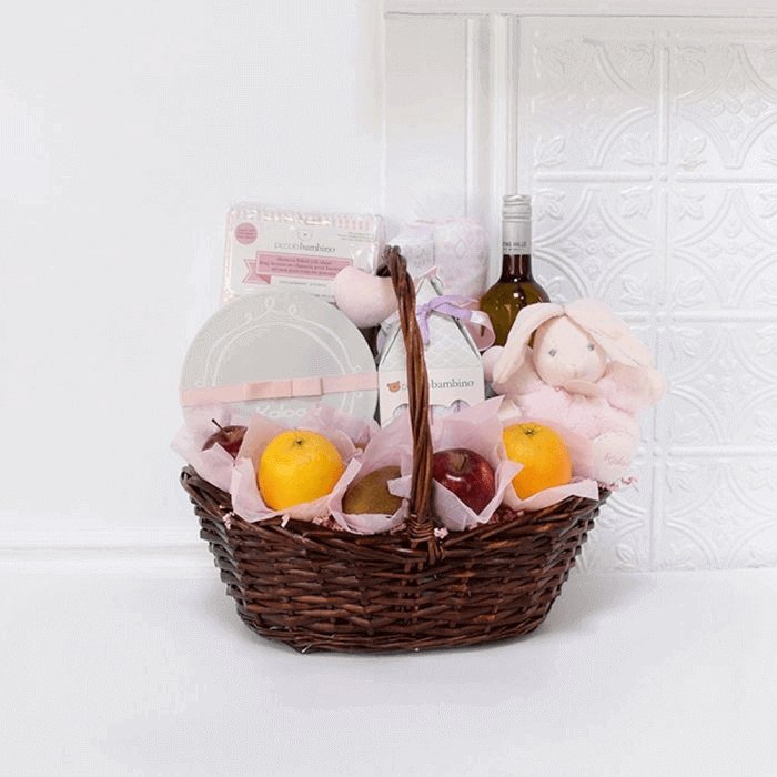 The Pretty Girl Gift Basket from Connecticut Baskets - Wine Gift Set - Connecticut Delivery.