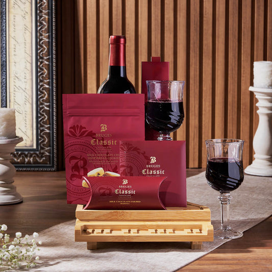 The Sweet Temptations Gourmet Wine Basket