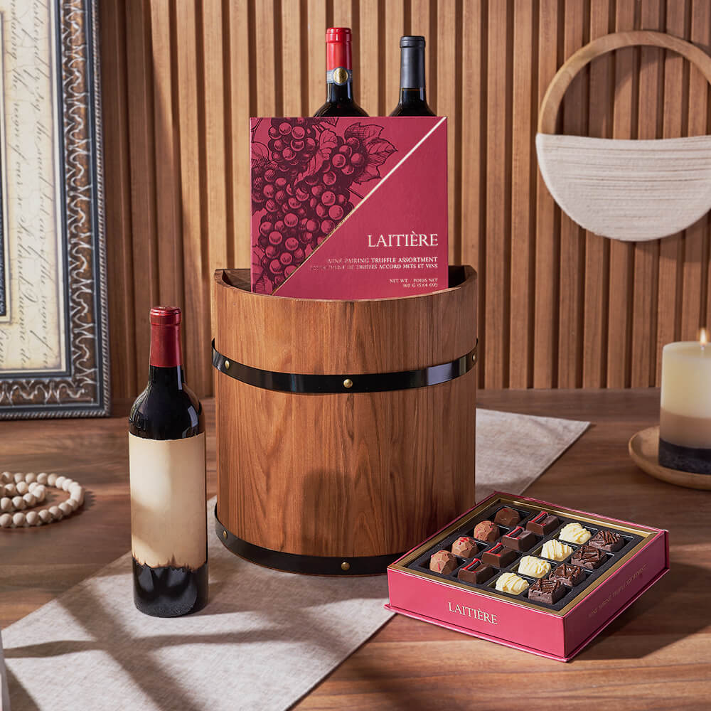 The Wine and Chocolate Collection Gift Basket