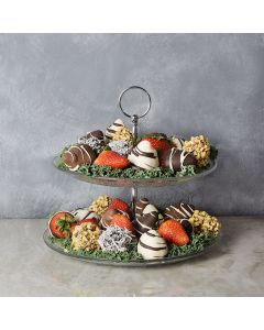 Fancy Chocolate Covered Strawberries Gift Set