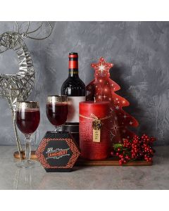 Holiday Wine & Cheese Gift Basket