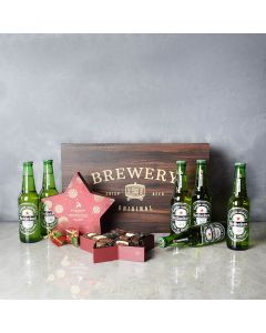 Holiday Beer & Chocolates Set, beer gift baskets, Christmas gift baskets, gourmet gift baskets
