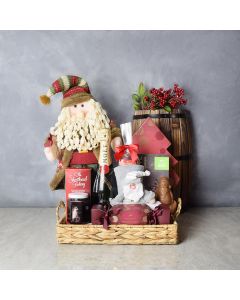 Santa’s Bounty with Champagne, champagne gift baskets, gourmet gifts, gifts