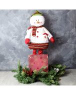 Snowman & Gourmet Chocolates Gift Set, gourmet gift baskets, gourmet gifts, gifts