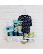 BOY’S BIRTH CELEBRATION GIFT BASKET, baby boy gift basket,, welcome home baby gifts, new parent gifts
