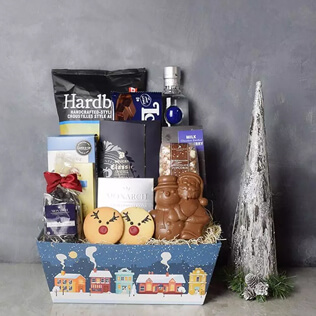 Santa's Reindeer & Liquor Gift Set Connecticut