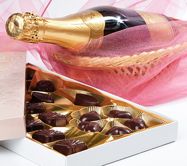 Champagne & Chocolate Gift Baskets Delivered to Connecticut